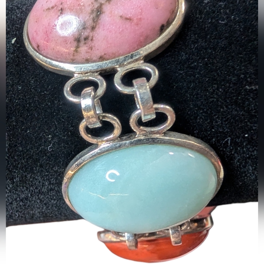Sterling Silver Vintage Whitney Kelly Multi-Stone Bracelet - Picture 4 of 11